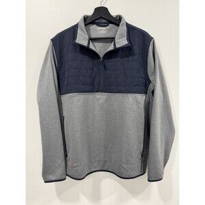 UNTUCKIT Tyrus Quarter Zip Pullover Mens Two-tone Blue/gray Fleece Size Large
